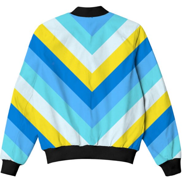 Island Pulse Chevron Kids Bomber Jacket - Image 2