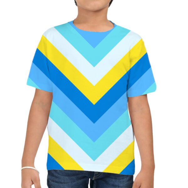 Island Pulse Chevron Kids T-Shirt - Image 3