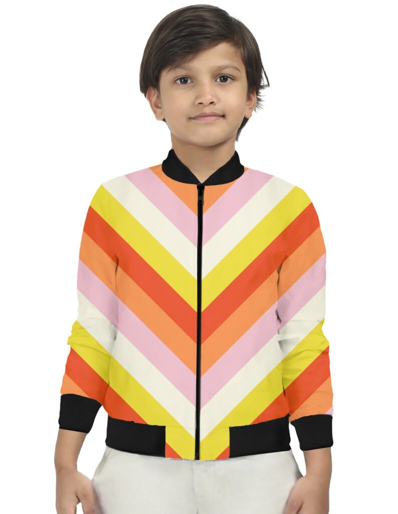 Juice Parade Chevron Kids Bomber Jacket