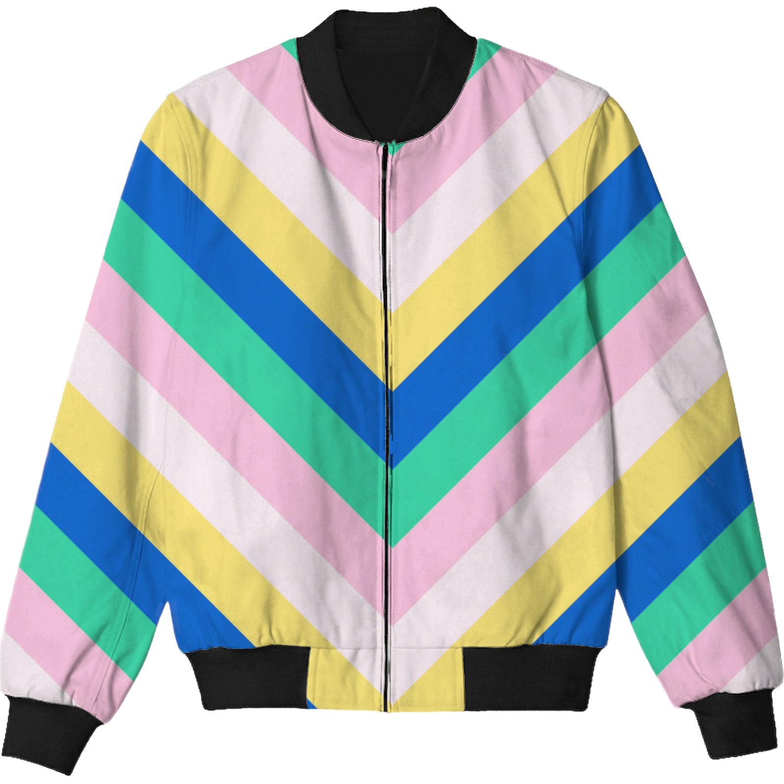 Laguna Lush Chevron Kids Bomber Jacket - Image 3