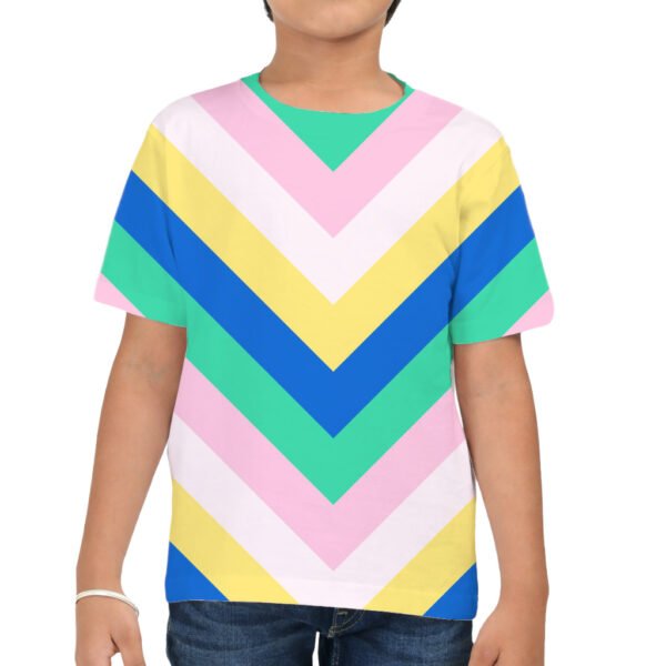 Laguna Lush Chevron Kids T-Shirt - Image 3