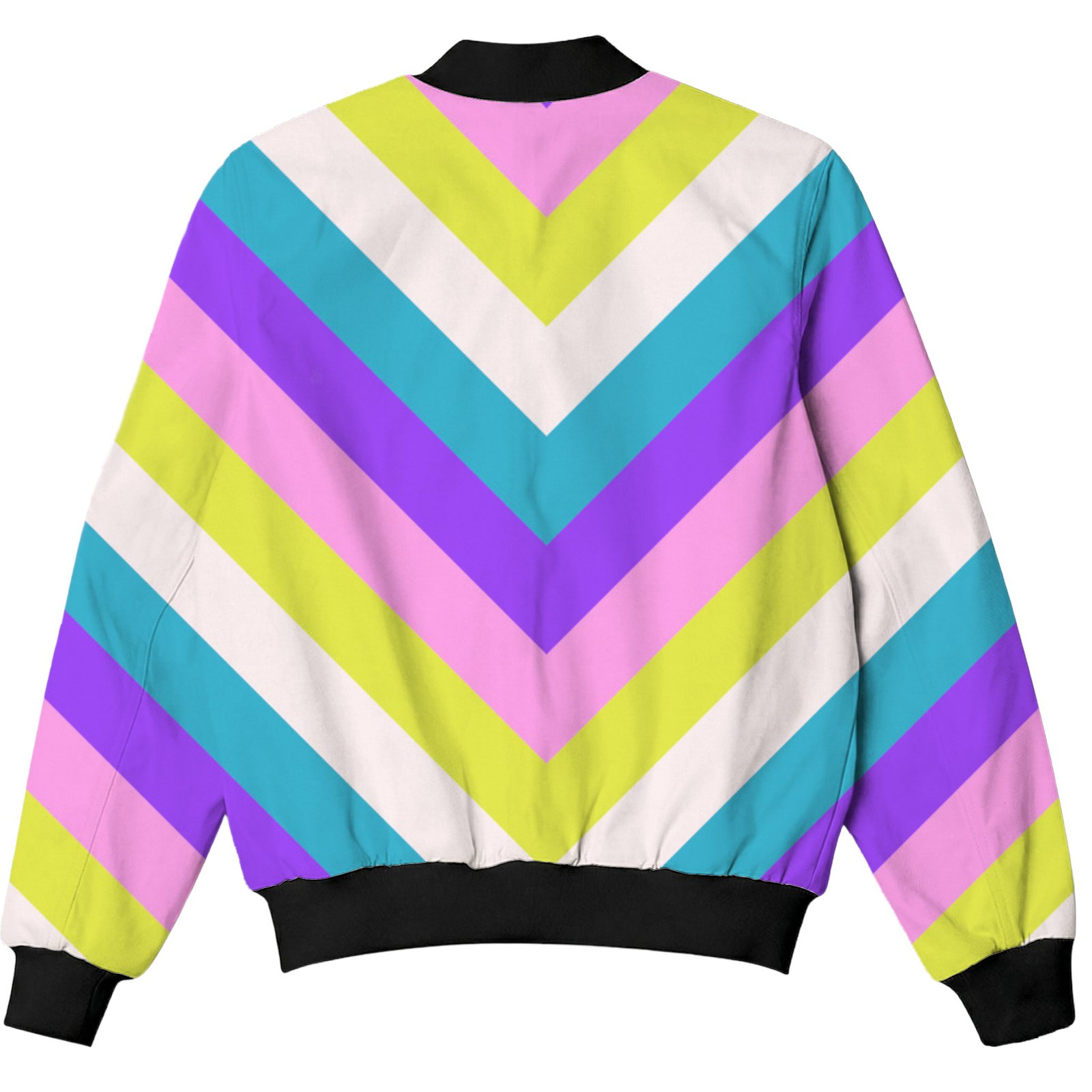 Lolli Pop Waves Chevron Kids Bomber Jacket - Image 2
