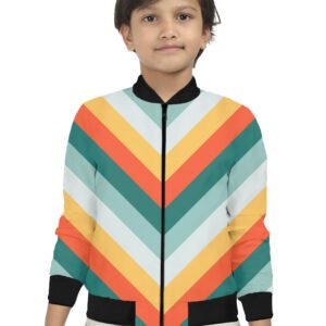 Mango Tide Chevron Kids Bomber Jacket