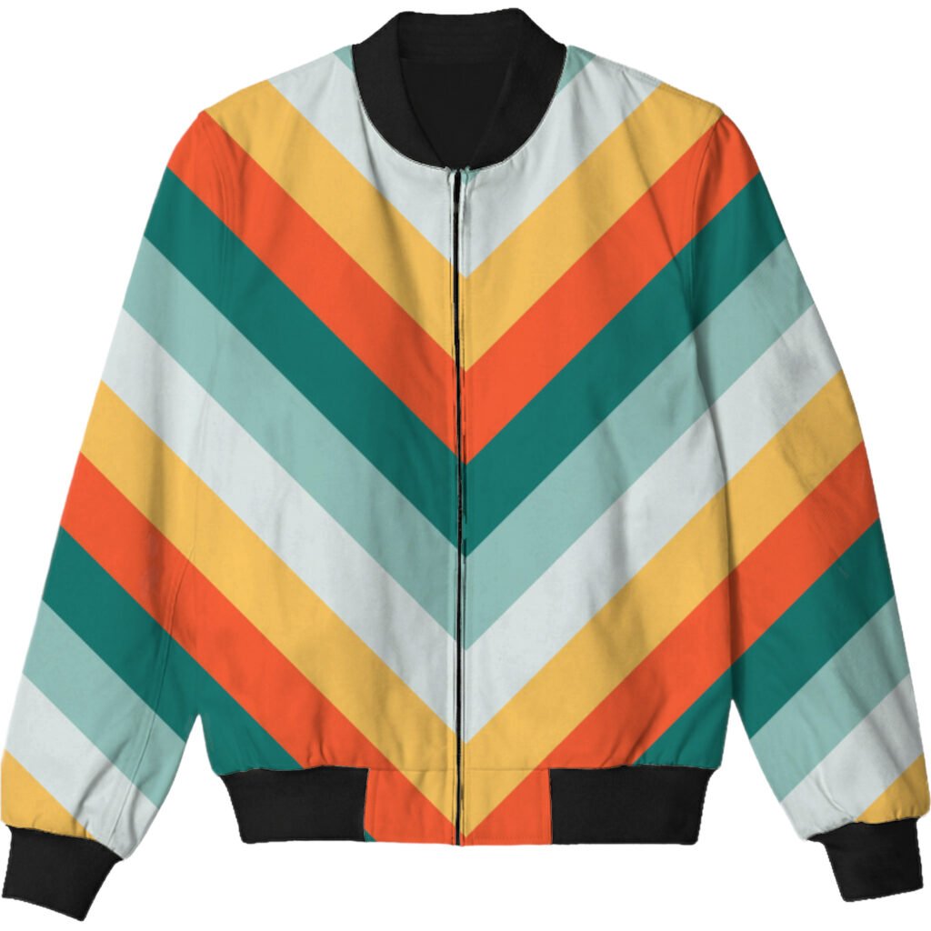 Mango Tide Chevron Kids Bomber Jacket