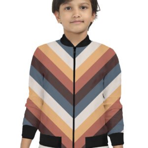 Midnight Voyage Chevron Kids Bomber Jacket