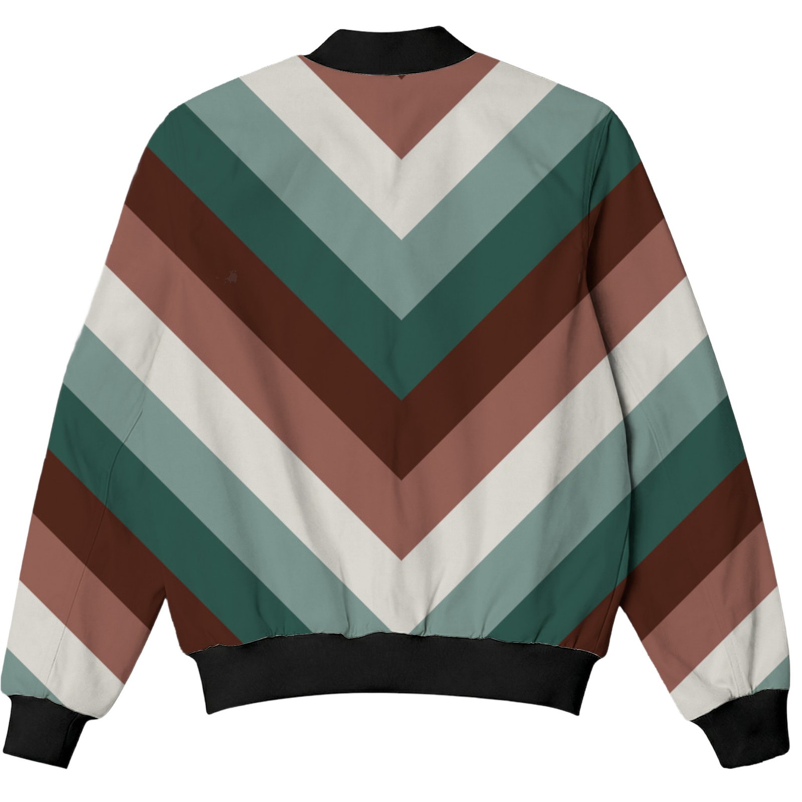 Misty Pine Chevron Kids Bomber Jacket - Image 2