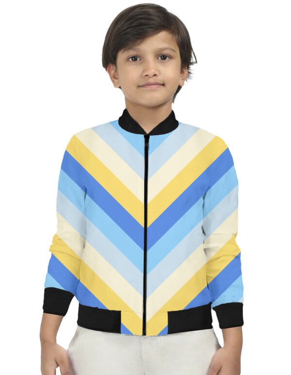 Morning Haze Chevron Kids Bomber Jacket