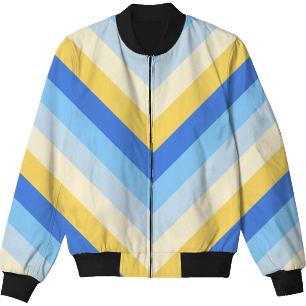 Morning Haze Chevron Kids Bomber Jacket