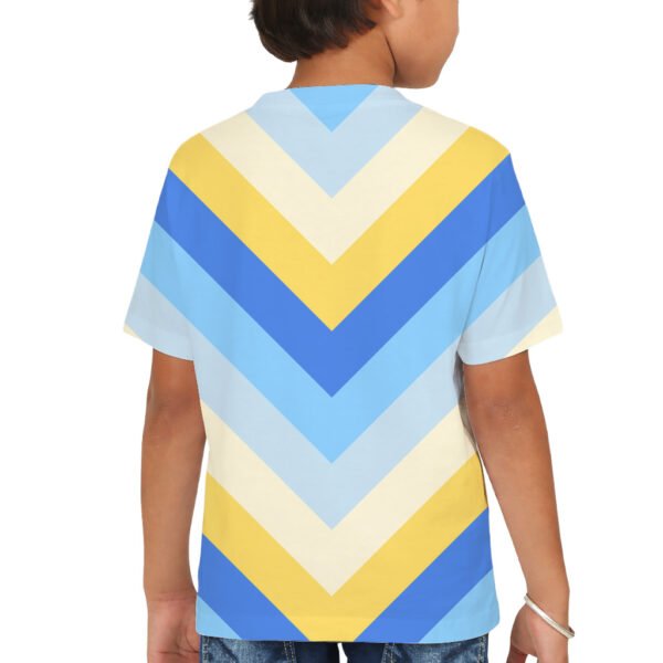 Morning Haze Chevron Kids T-Shirt - Image 2