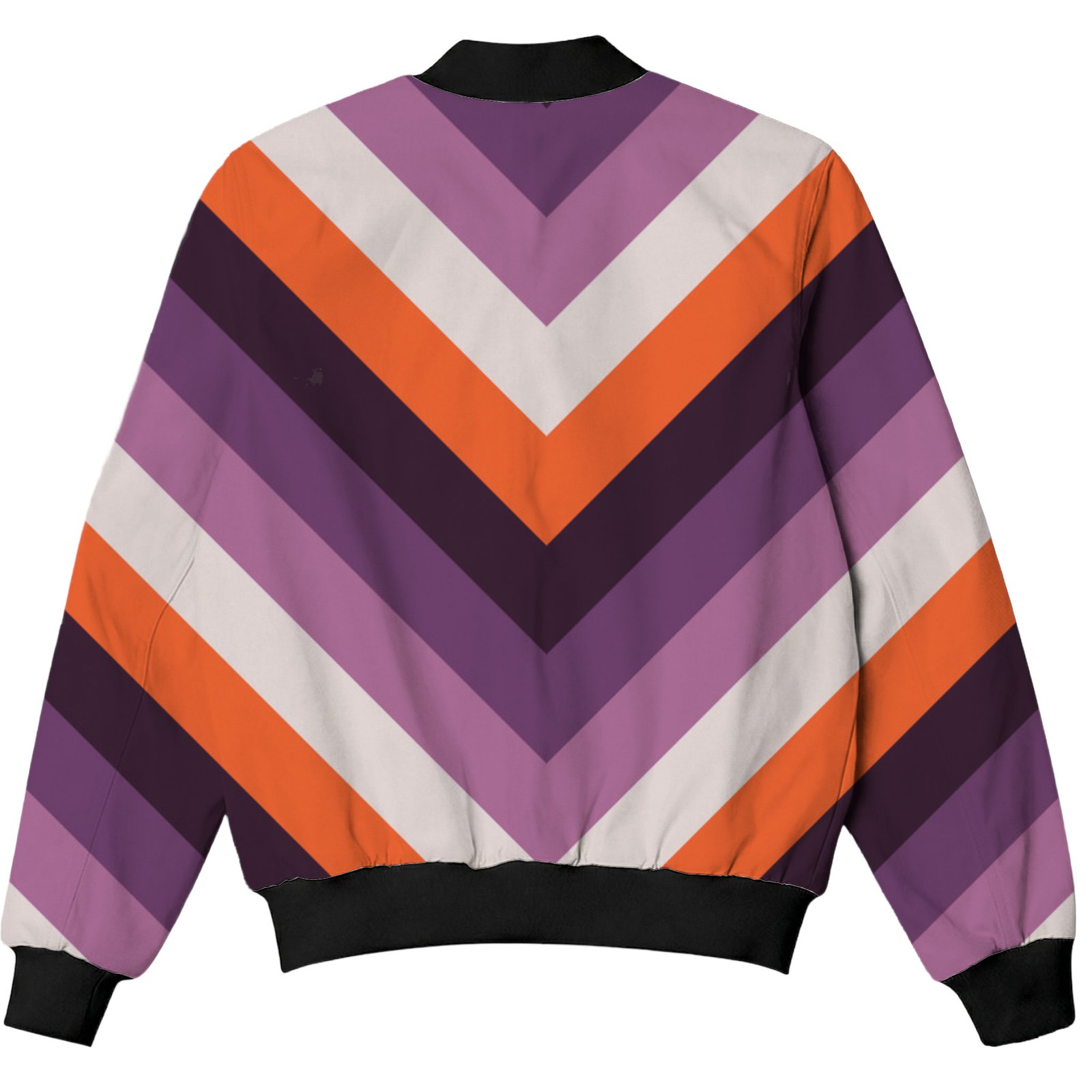 Mulberry Night Chevron Kids Bomber Jacket - Image 2