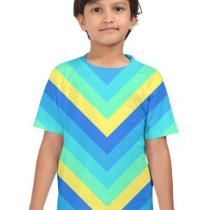Neon Surf Chevron Kids T-Shirt