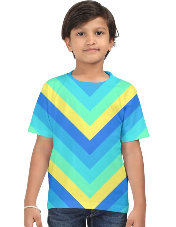 Neon Surf Chevron Kids T-Shirt