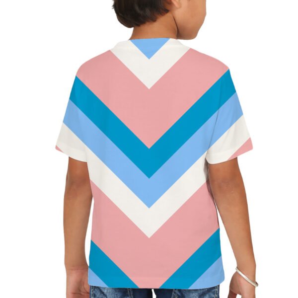 Ocean Kiss Chevron Kids T-Shirt - Image 2