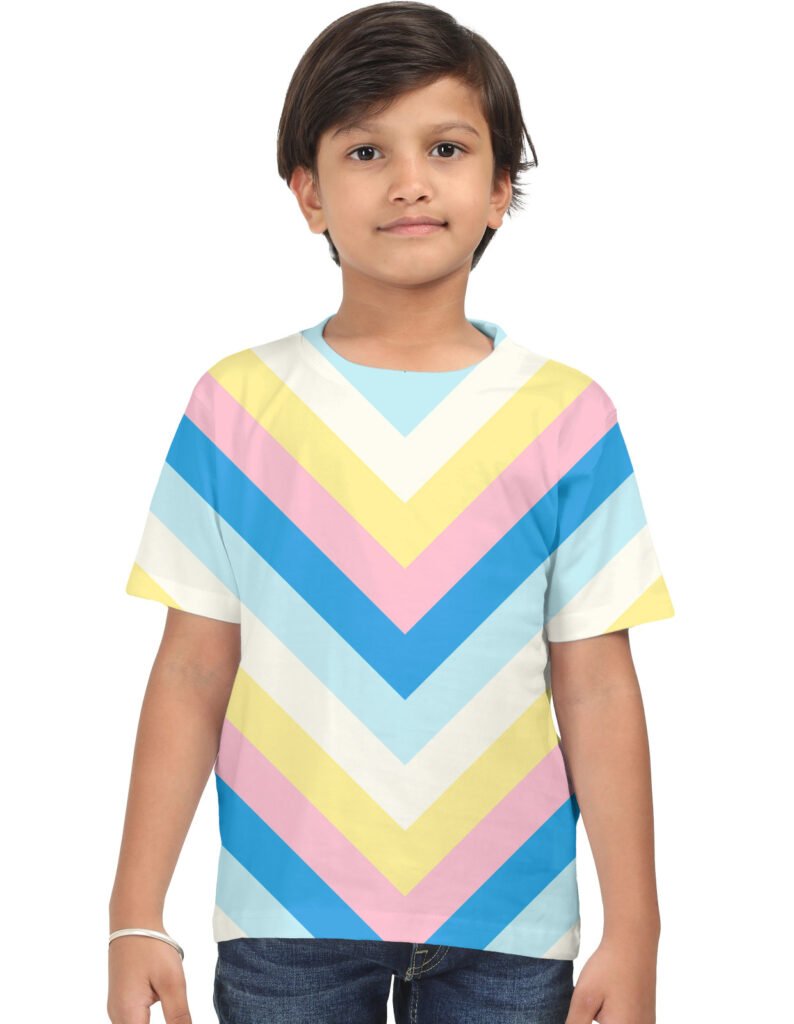 Pastel Pops Chevron Kids T-Shirt