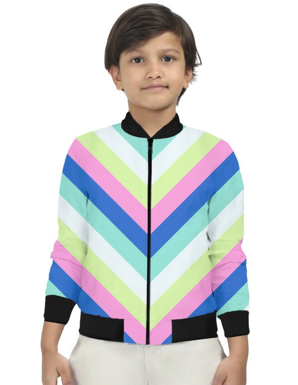 Pool Pop Chevron Kids Bomber Jacket