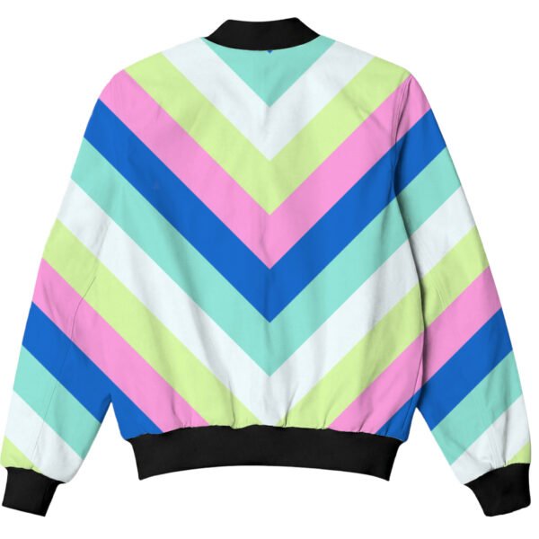 Pool Pop Chevron Kids Bomber Jacket - Image 2