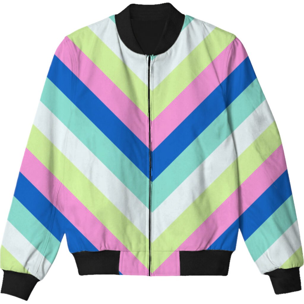 Pool Pop Chevron Kids Bomber Jacket