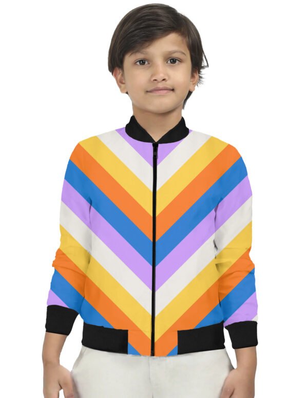 Poolside Candy Chevron Kids Bomber Jacket