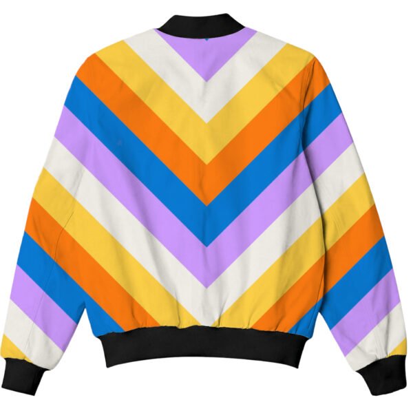 Poolside Candy Chevron Kids Bomber Jacket - Image 2