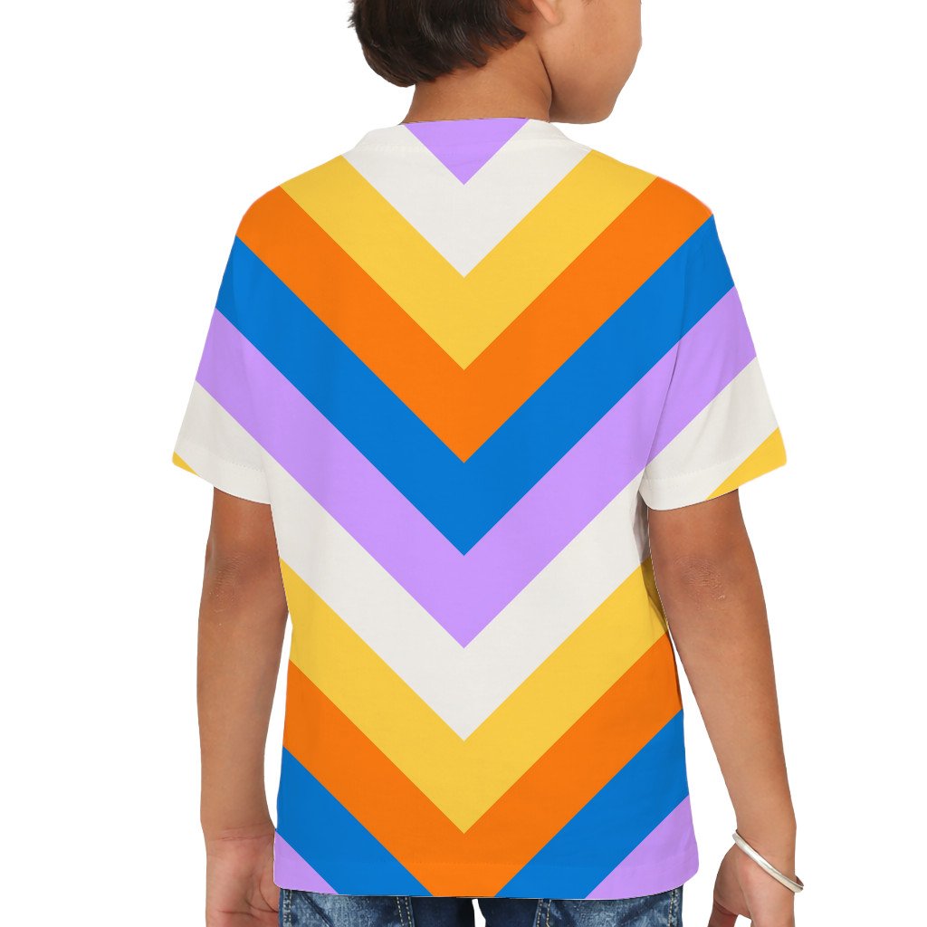 Poolside Candy Chevron Kids T-Shirt - Image 2