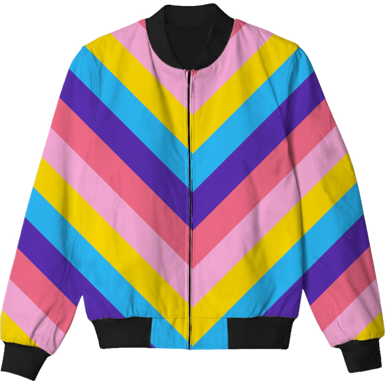 Pop Fiesta Chevron Kids Bomber Jacket - Image 3