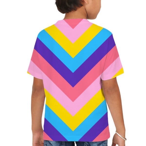Pop Fiesta Chevron Kids T-Shirt - Image 2