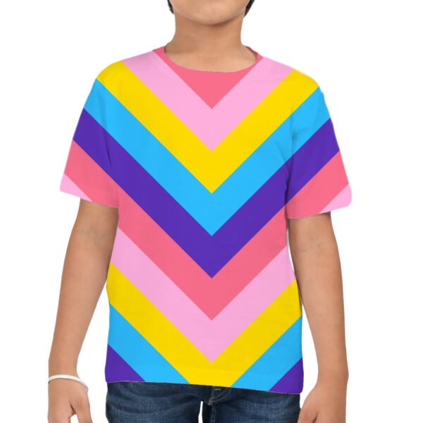 Pop Fiesta Chevron Kids T-Shirt - Image 3