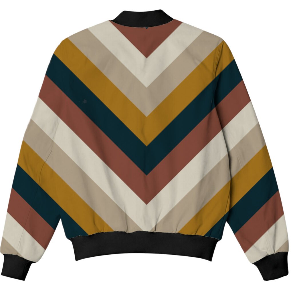 Shadowed Pine Chevron Kids Bomber Jacket