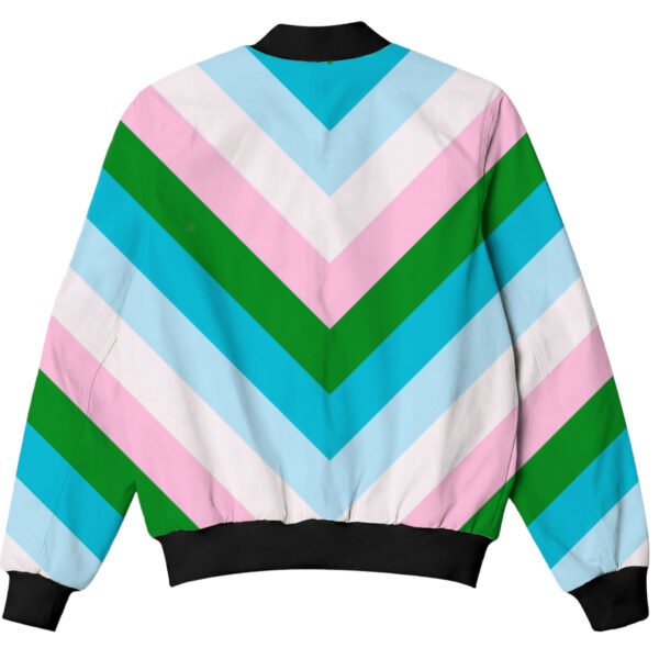Sugar Shore Chevron Kids Bomber Jacket - Image 2