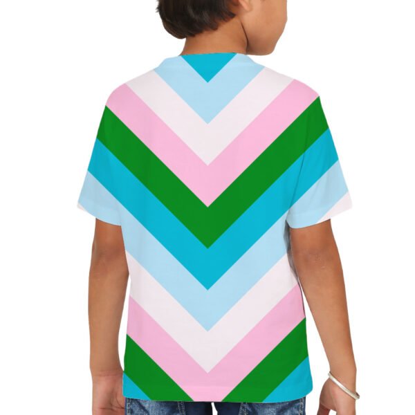 Sugar Shore Chevron Kids T-Shirt - Image 2