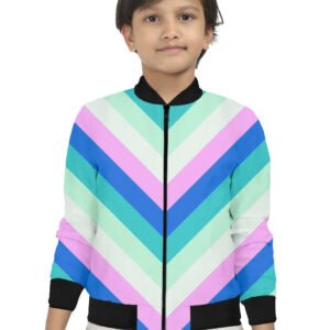 Summer Rush Chevron Kids Bomber Jacket