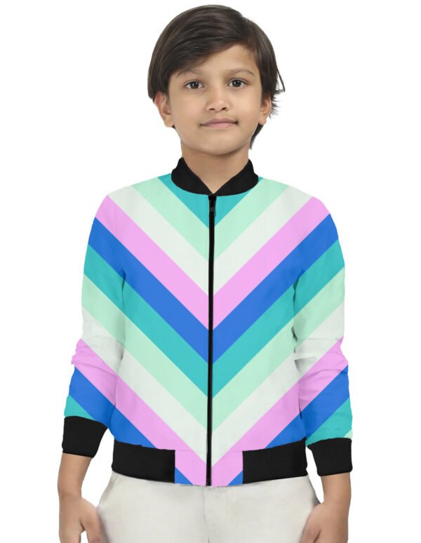 Summer Rush Chevron Kids Bomber Jacket