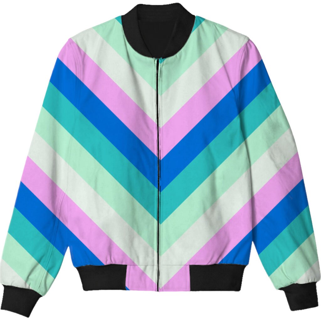Summer Rush Chevron Kids Bomber Jacket