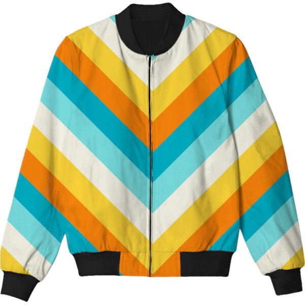 Sun Splash Chevron Kids Bomber Jacket - Image 3