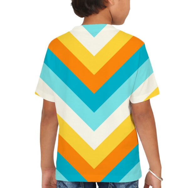Sun Splash Chevron Kids T-Shirt - Image 2