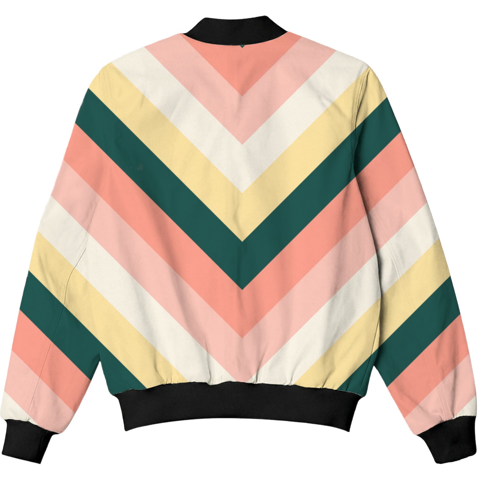 Sunlit Papaya Chevron Kids Bomber Jacket - Image 2