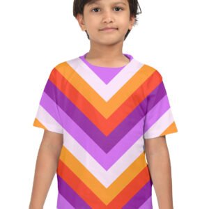 Sunset Disco Chevron Kids T-Shirt