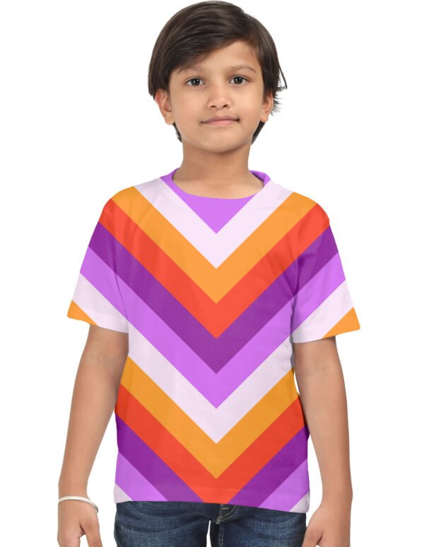 Sunset Disco Chevron Kids T-Shirt