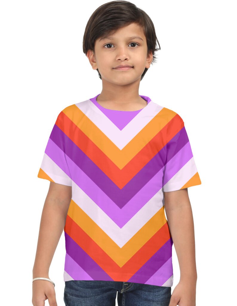 Sunset Disco Chevron Kids T-Shirt