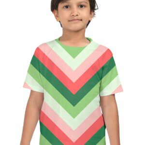 Sweet Watermelon Chevron Kids T-Shirt