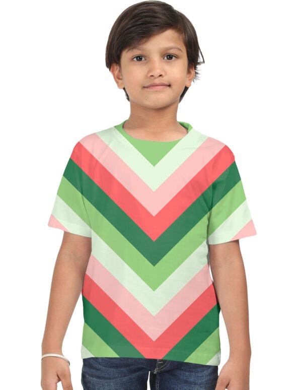 Sweet Watermelon Chevron Kids T-Shirt