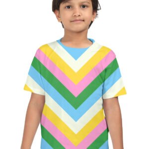 Tropical Picnic Chevron Kids T-Shirt