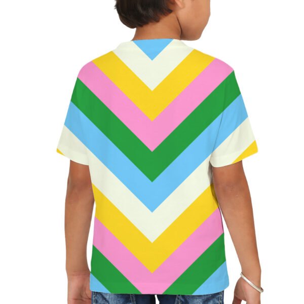 Tropical Picnic Chevron Kids T-Shirt - Image 2