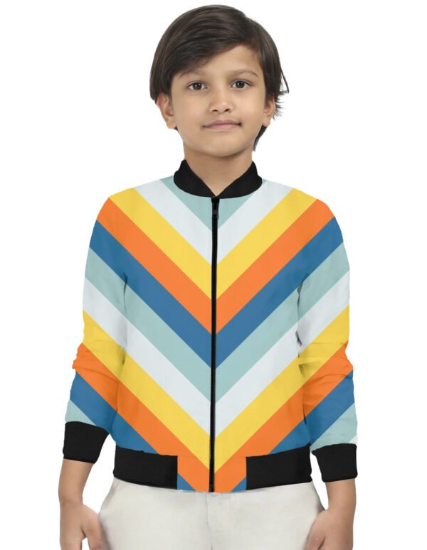 Tropicolor Chevron Kids Bomber Jacket