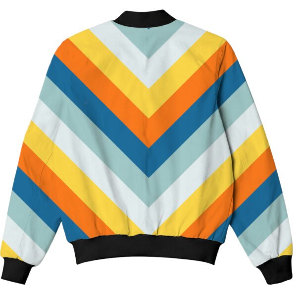 Tropicolor Chevron Kids Bomber Jacket - Image 2