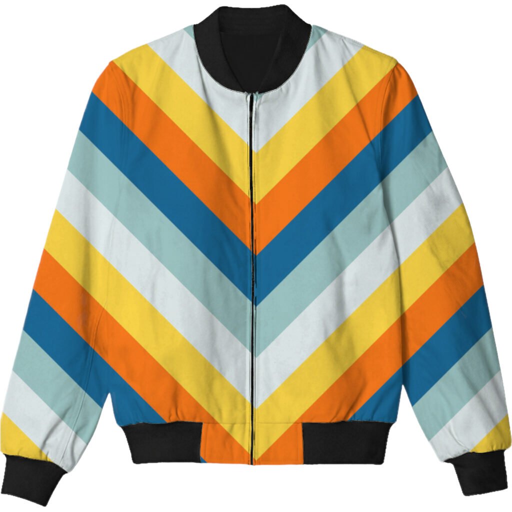 Tropicolor Chevron Kids Bomber Jacket