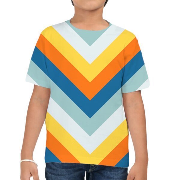 Tropicolor Chevron Kids T-Shirt - Image 3