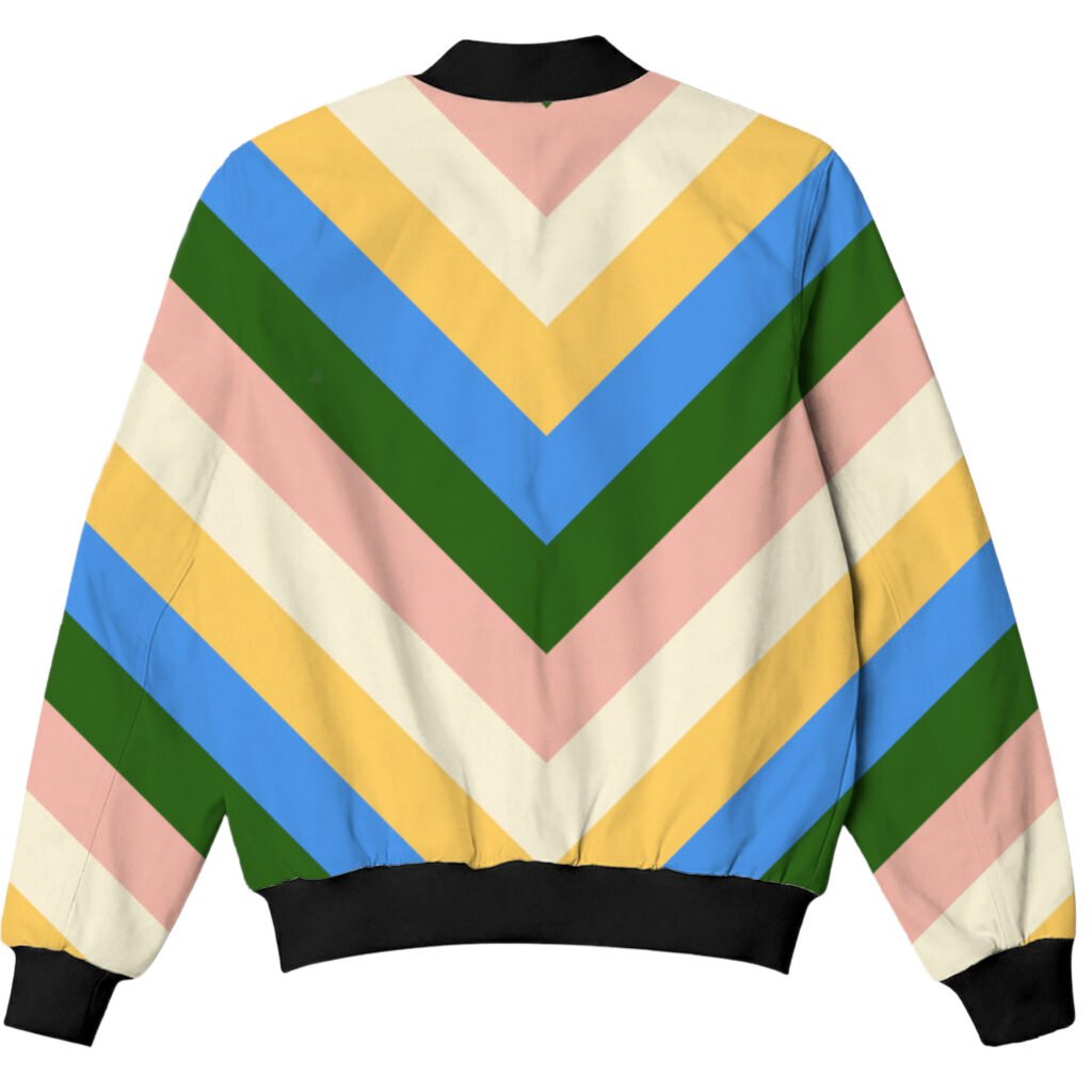 Tuscany Daze Chevron Kids Bomber Jacket