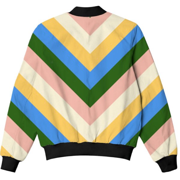 Tuscany Daze Chevron Kids Bomber Jacket - Image 2