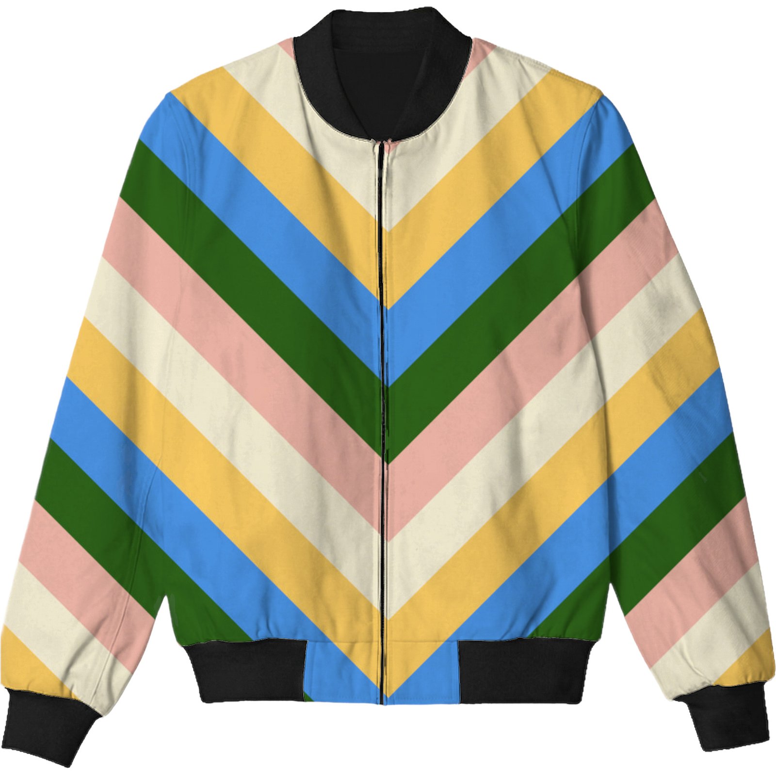Tuscany Daze Chevron Kids Bomber Jacket - Image 3
